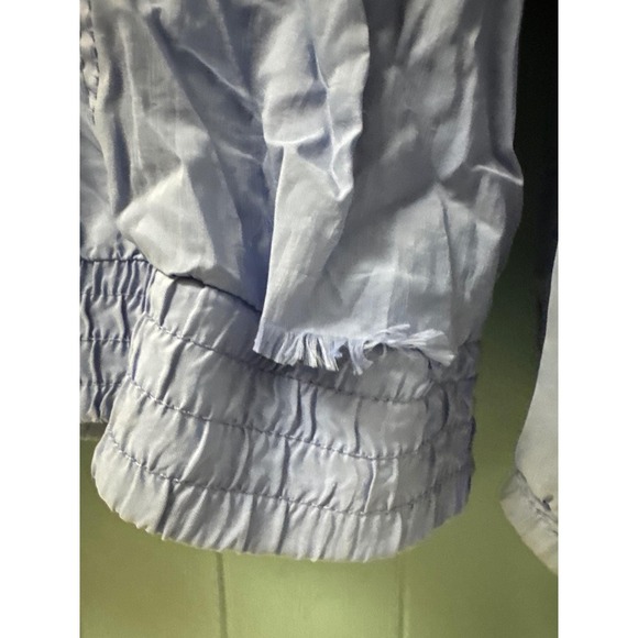 Vtg IXSPA 2000 Vintage Windbreaker Jacket Periwinkle 90s Abstract Pattern Medium - Picture 6 of 7